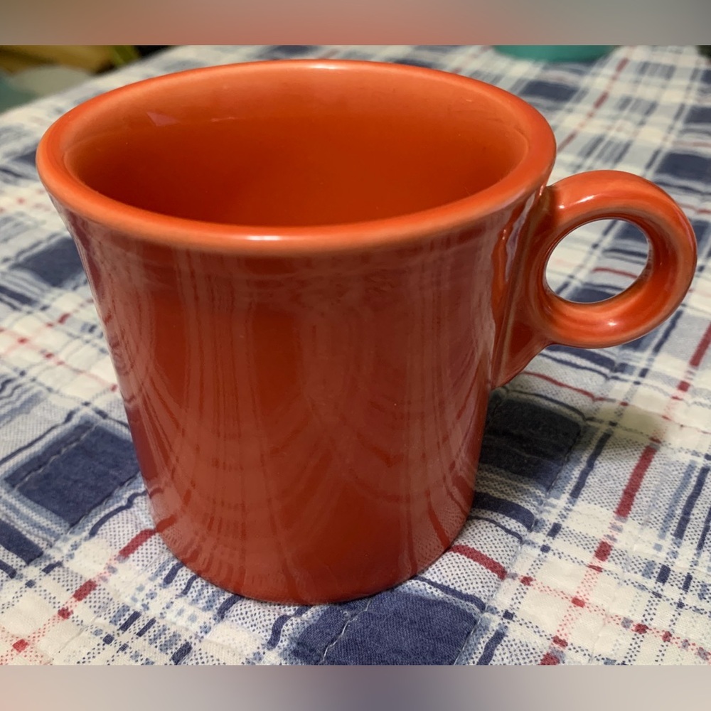 Persimmon Fiesta Tom & Jerry Mug Excellent Condition, Discontinued Color
